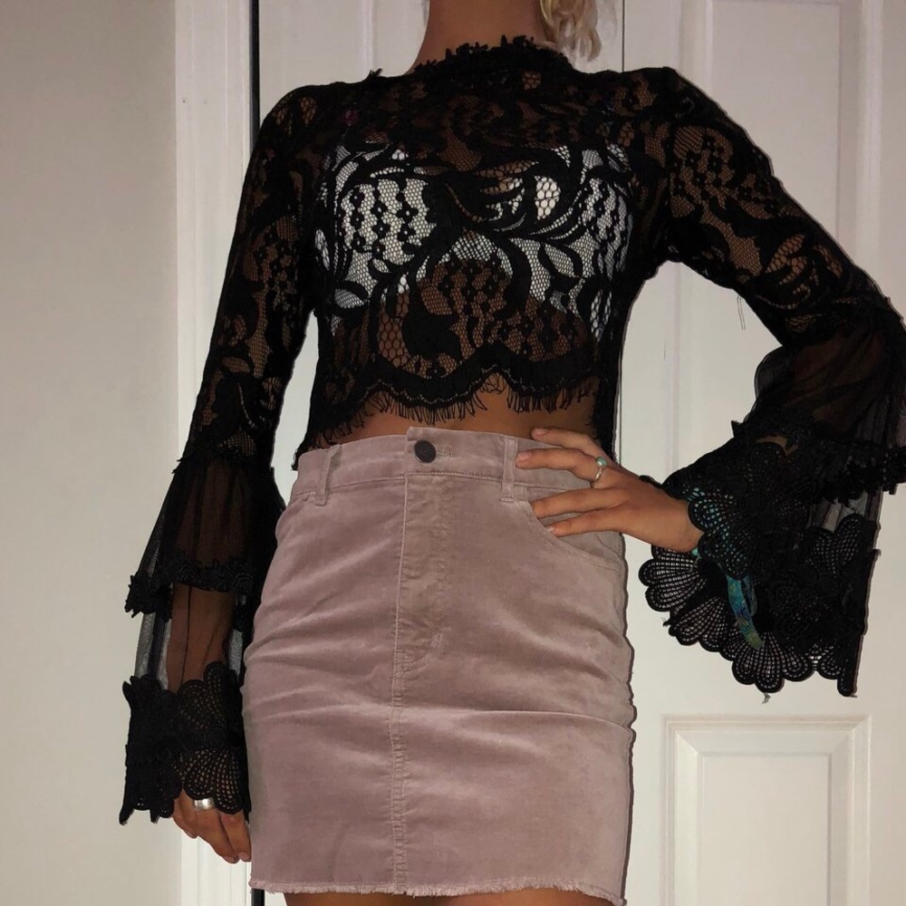 Black Lace Top